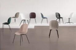 GUBI Beetle Chair, Chrome - Pebble Brown 7 GUBI Beetle Chair, Chrome - Pebble Brown -Gubi 02 2633 5