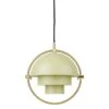 GUBI Multi-Lite Pendant, Small, Brass - Desert Sage 2 GUBI Multi-Lite Pendant, Small, Brass - Desert Sage -Gubi 10110695 FRT Multi Lite Pendant Small Desert Sage Off