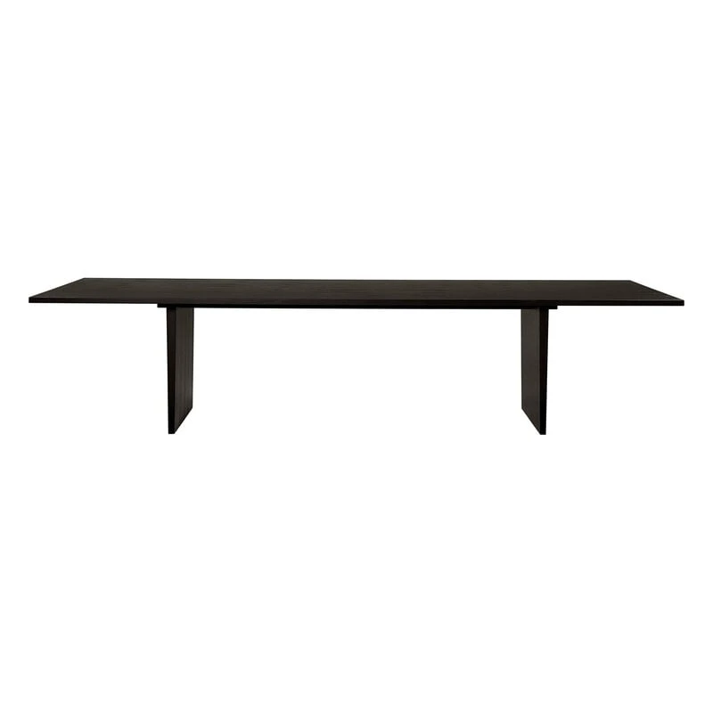 GUBI Private Dining Table, 320 X 100 Cm, Black / Brown Stained Ash