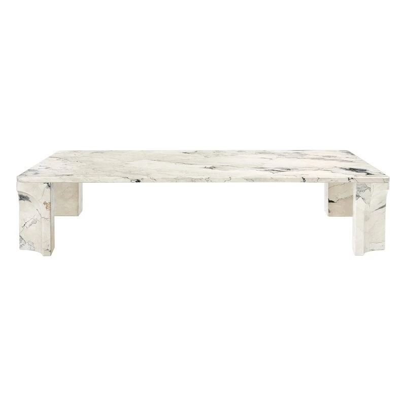 GUBI Doric Coffee Table, 140 X 80 Cm, Electric Grey Limestone 4 GUBI Doric Coffee Table, 140 X 80 Cm, Electric Grey Limestone - Image 2