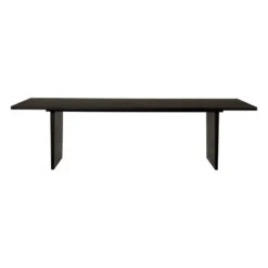 GUBI Private Dining Table, 260 X 100 Cm, Black / Brown Stained Ash
