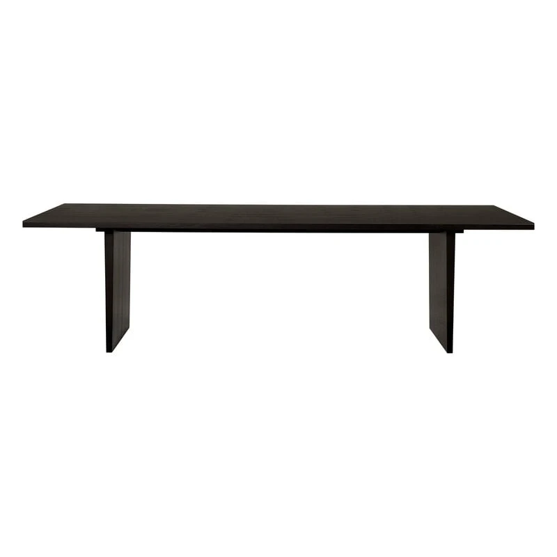 GUBI Private Dining Table, 260 X 100 Cm, Black / Brown Stained Ash