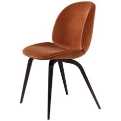 GUBI Beetle Chair, Smoked Oak - Velluto 641