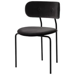 GUBI Coco Chair, Velluto 130 - Black Base