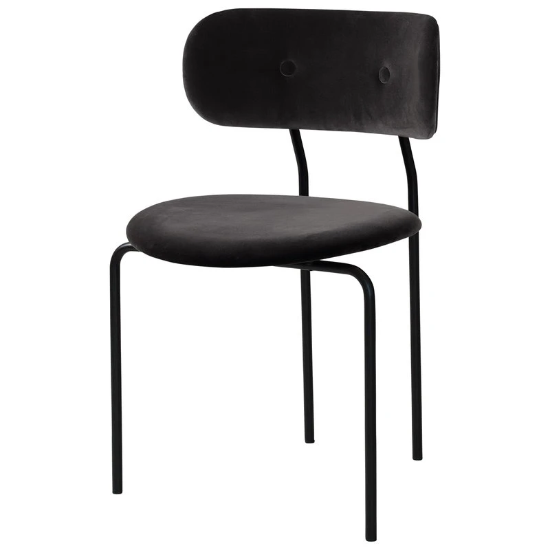 GUBI Coco Chair, Velluto 130 - Black Base 3 GUBI Coco Chair, Velluto 130 - Black Base