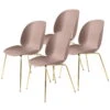GUBI Beetle Chair, Brass - Sweet Pink, Set Of 4 -Gubi 1106Gubi 20 TH