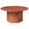 GUBI Epic Coffee Table, Round, 80 Cm, Red Travertine 1 GUBI Epic Coffee Table, Round, 80 Cm, Red Travertine -Gubi 1143Gubi 20 TH