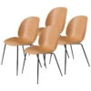 GUBI Beetle Chair, Matt Black - Amber Brown, Set Of 4 2 GUBI Beetle Chair, Matt Black - Amber Brown, Set Of 4 -Gubi 11 GUBI 21 TH