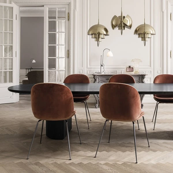 GUBI Multi-Lite Pendant, Brass - Charcoal Black 6 GUBI Multi-Lite Pendant, Brass - Charcoal Black - Image 4