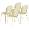 GUBI Beetle Chair, Brass - Pastel Green, Set Of 4 -Gubi 18 GUBI 21 TH