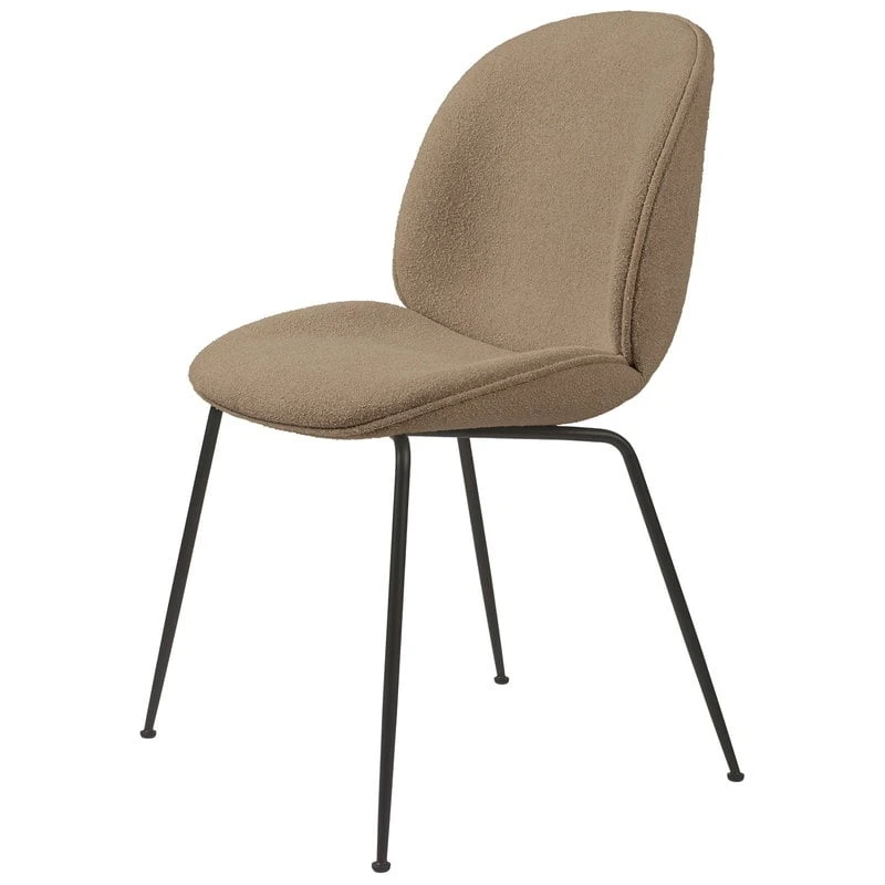 GUBI Beetle Chair, Black Steel - Light Boucle 03 3 GUBI Beetle Chair, Black Steel - Light Boucle 03