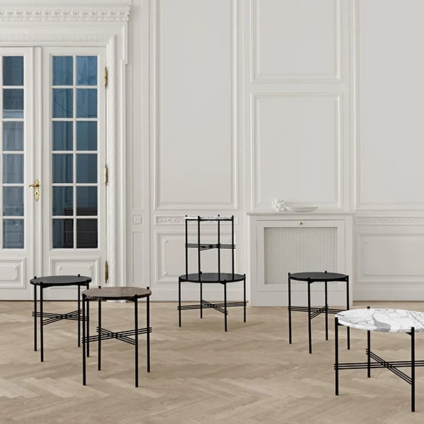 GUBI TS Coffee Table, 55 Cm, Black - Black Marble 6 GUBI TS Coffee Table, 55 Cm, Black - Black Marble - Image 4