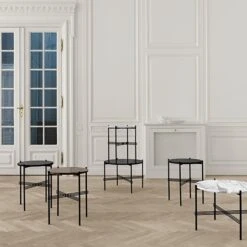 GUBI TS Coffee Table, 40 Cm, Black - White Marble -Gubi 1GubiTS iso HV 16