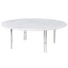 GUBI IOI Coffee Table, 100 Cm, Chrome - White Marble -Gubi 200Gubi AK