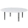 GUBI IOI Coffee Table, 100 Cm, Black - White Marble 1 GUBI IOI Coffee Table, 100 Cm, Black - White Marble -Gubi 202Gubi AK