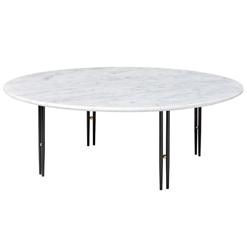 GUBI IOI Coffee Table, 100 Cm, Black - White Marble 3 GUBI IOI Coffee Table, 100 Cm, Black - White Marble