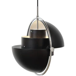 GUBI Multi-Lite Pendant, Chrome - Black -Gubi 202Gubi iso fv