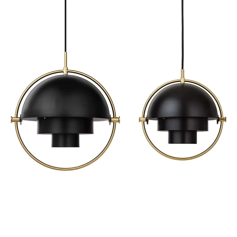 GUBI Multi-Lite Pendant, Brass - Charcoal Black 8 GUBI Multi-Lite Pendant, Brass - Charcoal Black - Image 6