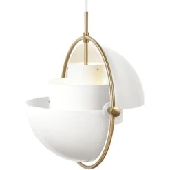 GUBI Multi-Lite Pendant, Brass - White 13 GUBI Multi-Lite Pendant, Brass - White -Gubi 204Gubi iso fv