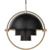 GUBI Multi-Lite Pendant, Brass - Charcoal Black -Gubi 210Gubi iso fv