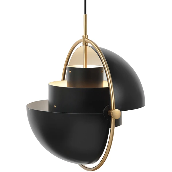 GUBI Multi-Lite Pendant, Brass - Charcoal Black 7 GUBI Multi-Lite Pendant, Brass - Charcoal Black - Image 5