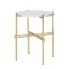 GUBI TS Coffee Table, 40 Cm, Brass - White Marble -Gubi 25GubiTS iso HV