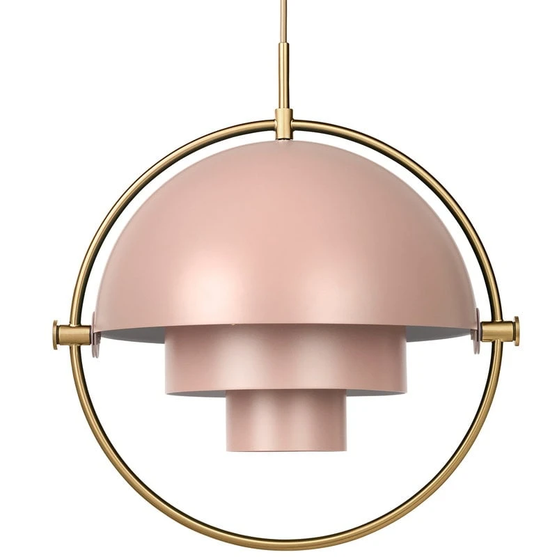 GUBI Multi-Lite Pendant, Brass - Rose Dust 3 GUBI Multi-Lite Pendant, Brass - Rose Dust