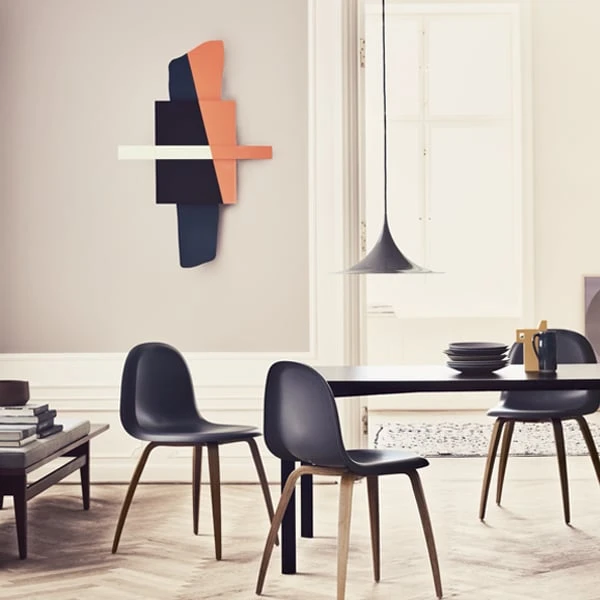 GUBI Semi Pendant 47 Cm, Matt White 6 GUBI Semi Pendant 47 Cm, Matt White - Image 4