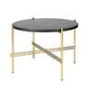GUBI TS Coffee Table, 55 Cm, Brass - Black Marble 1 GUBI TS Coffee Table, 55 Cm, Brass - Black Marble -Gubi 35GubiTS iso HV
