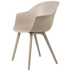 GUBI Bat Outdoor Dining Chair, New Beige