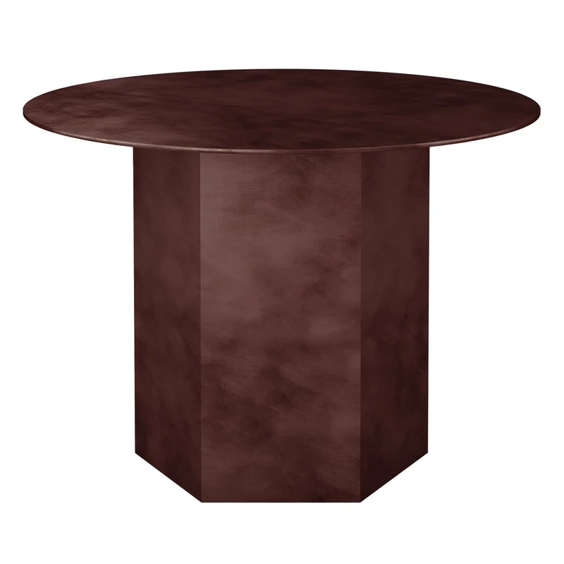GUBI Epic Coffee Table, Round, 60 Cm, Earthy Red Steel 3 GUBI Epic Coffee Table, Round, 60 Cm, Earthy Red Steel