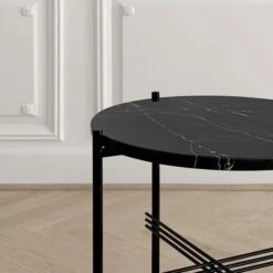 GUBI TS Coffee Table, 40 Cm, Brass - Black Marble 12 GUBI TS Coffee Table, 40 Cm, Brass - Black Marble -Gubi 3GubiTS iso HV 1