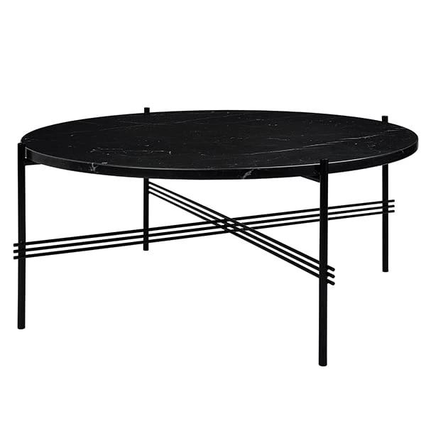 GUBI TS Coffee Table, 80 Cm, Black - Black Marble 3 GUBI TS Coffee Table, 80 Cm, Black - Black Marble