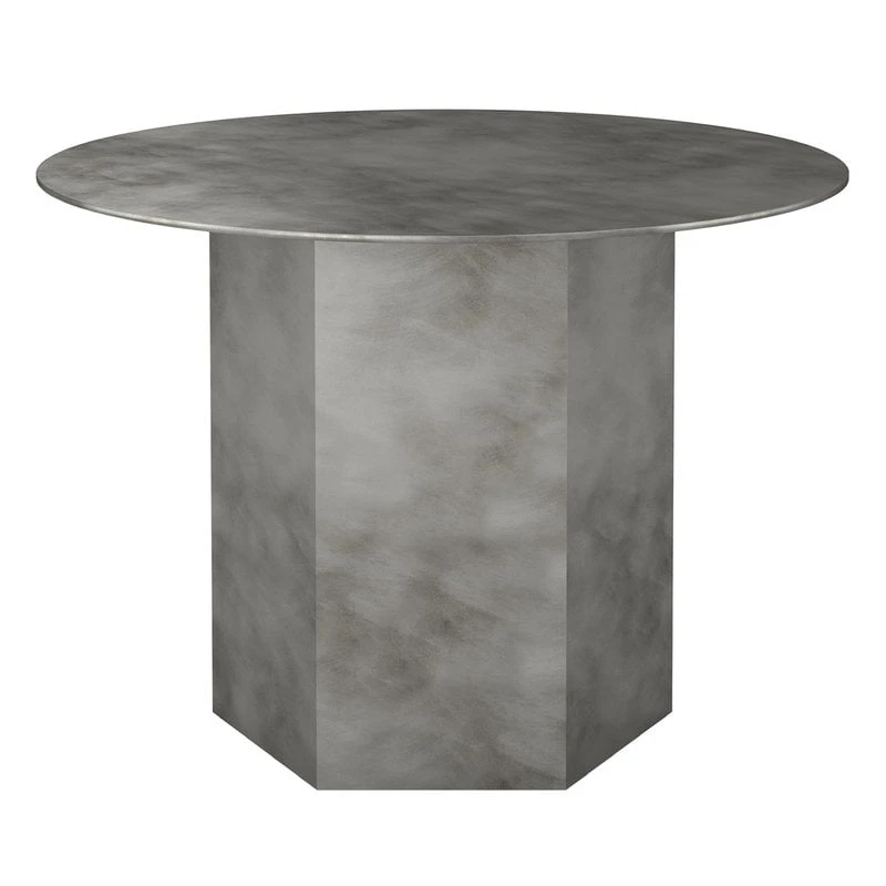 GUBI Epic Coffee Table, Round, 60 Cm, Misty Grey Steel 3 GUBI Epic Coffee Table, Round, 60 Cm, Misty Grey Steel
