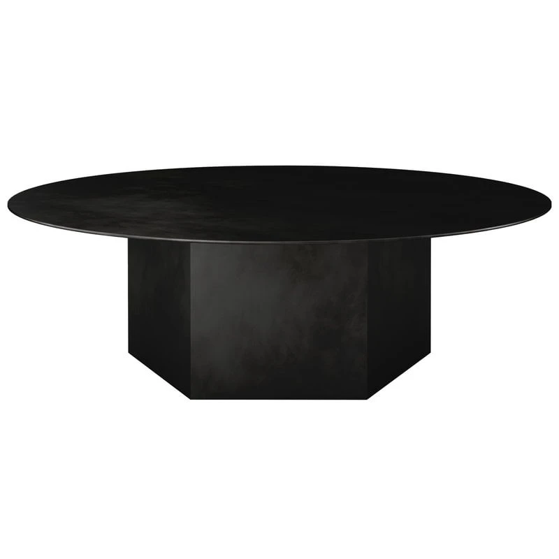 GUBI Epic Coffee Table, Round, 110 Cm, Midnight Black Steel 3 GUBI Epic Coffee Table, Round, 110 Cm, Midnight Black Steel