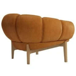 GUBI Croissant Lounge Chair, Oiled Oak - Chamois Cuoio 1708 11 GUBI Croissant Lounge Chair, Oiled Oak - Chamois Cuoio 1708 -Gubi 627Gubi AK