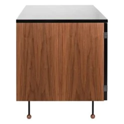 GUBI 62 Desk, Walnut - Black -Gubi 62 Desk AmericanWalnut 2