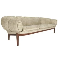 GUBI Croissant 3-seater Sofa, Oiled Walnut - Dedar Smilla 002 8 GUBI Croissant 3-seater Sofa, Oiled Walnut - Dedar Smilla 002 -Gubi 634Gubi AK