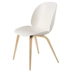 GUBI Beetle Chair, Oak - Alabaster White