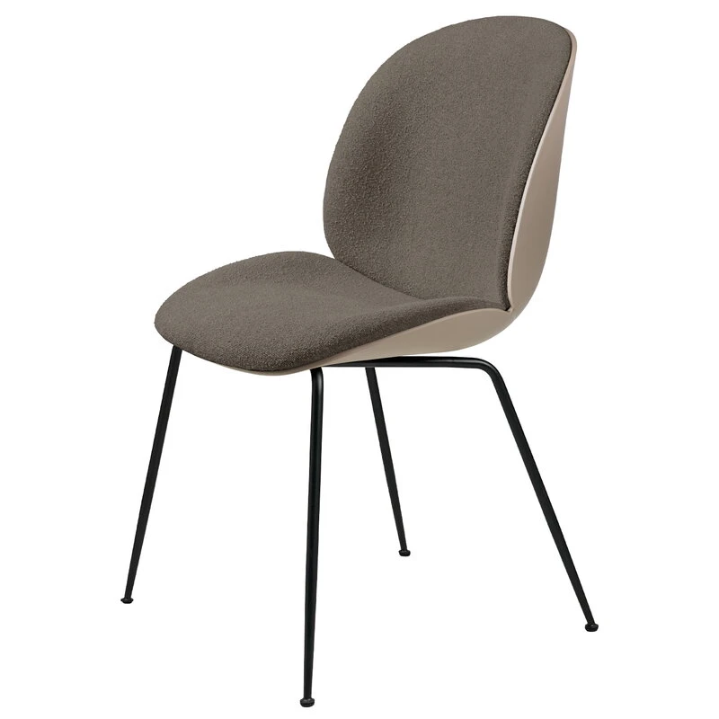 GUBI Beetle Chair, Matt Black - Beige - Light Boucle 004 3 GUBI Beetle Chair, Matt Black - Beige - Light Boucle 004