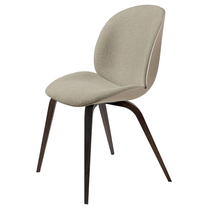 GUBI Beetle Chair, Smoked Oak - Beige - Light Boucle 008 3 GUBI Beetle Chair, Smoked Oak - Beige - Light Boucle 008