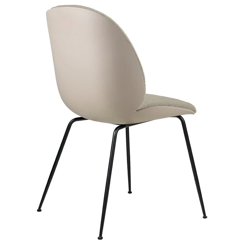 GUBI Beetle Chair, Matt Black - Beige - Light Boucle 008 4 GUBI Beetle Chair, Matt Black - Beige - Light Boucle 008 - Image 2