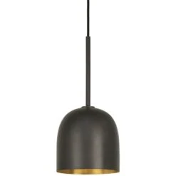 GUBI Howard Pendant Small, Gunmetal Brass