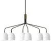 GUBI Howard Chandelier, 6 Arms, Bone China 2 GUBI Howard Chandelier, 6 Arms, Bone China -Gubi 814Gubi AK