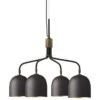 GUBI Howard Chandelier, 4 Arms, Short, Gunmetal Brass 1 GUBI Howard Chandelier, 4 Arms, Short, Gunmetal Brass -Gubi 817Gubi AK
