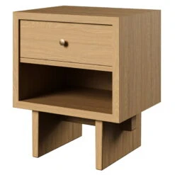 GUBI Private Side Table, Light Stained Oak