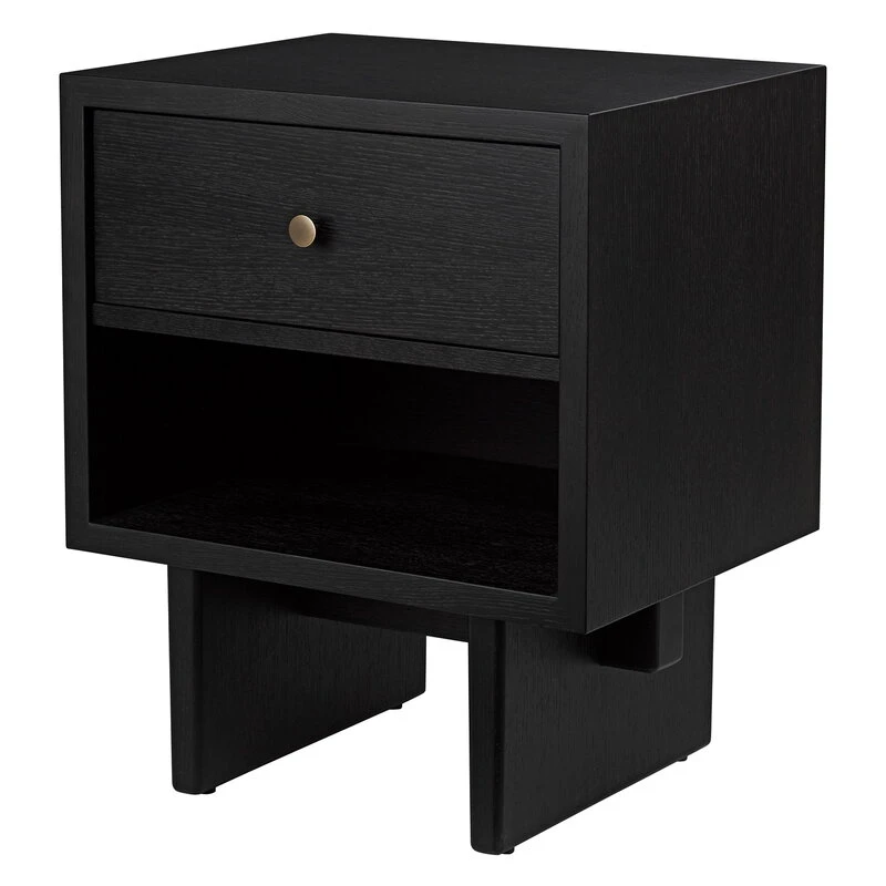 GUBI Private Side Table, Black / Brown Stained Oak 3 GUBI Private Side Table, Black / Brown Stained Oak