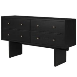 GUBI Private Sideboard, Black / Brown Stained Oak