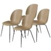 GUBI Beetle Chair, Matt Black - Pebble Brown, Set Of 4 2 GUBI Beetle Chair, Matt Black - Pebble Brown, Set Of 4 -Gubi 9 GUBI 21 TH