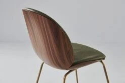 GUBI Beetle Chair, Antique Brass - Walnut - Army Leather Soft 12 GUBI Beetle Chair, Antique Brass - Walnut - Army Leather Soft -Gubi BEETLE CONCEPT FALL 22 25